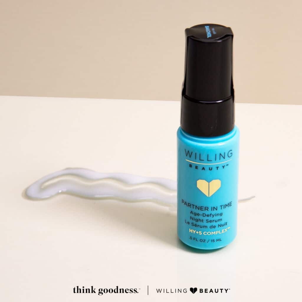 A beige image of Willing beauty partner in time age-defying night serum